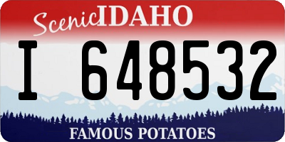 ID license plate I648532