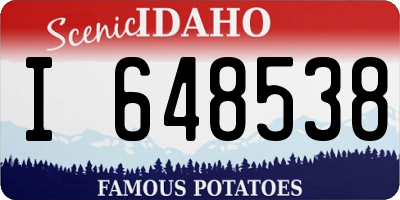 ID license plate I648538