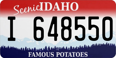 ID license plate I648550