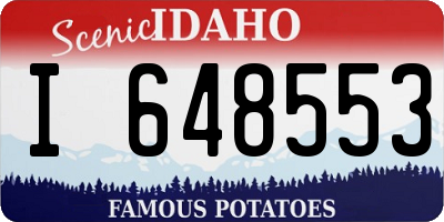 ID license plate I648553