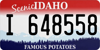 ID license plate I648558