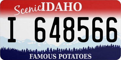 ID license plate I648566