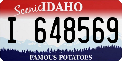 ID license plate I648569