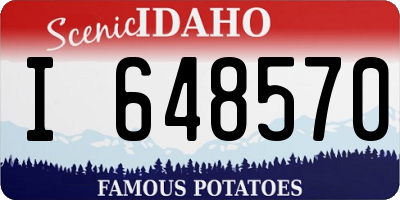 ID license plate I648570