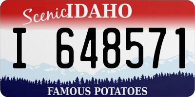 ID license plate I648571