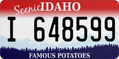 ID license plate I648599