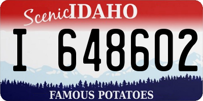 ID license plate I648602