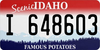 ID license plate I648603