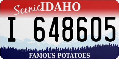 ID license plate I648605