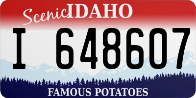 ID license plate I648607