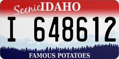 ID license plate I648612