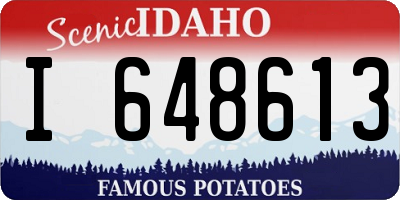 ID license plate I648613