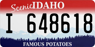 ID license plate I648618