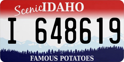 ID license plate I648619