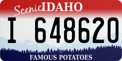 ID license plate I648620