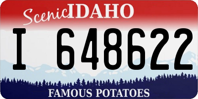 ID license plate I648622