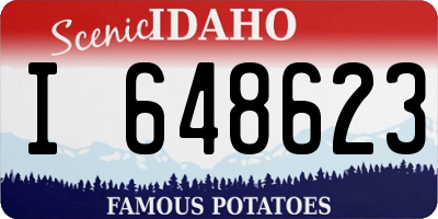 ID license plate I648623