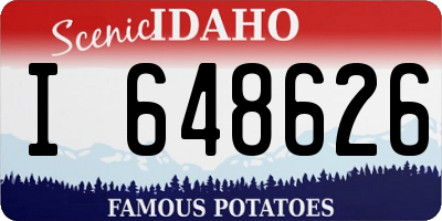 ID license plate I648626