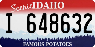 ID license plate I648632
