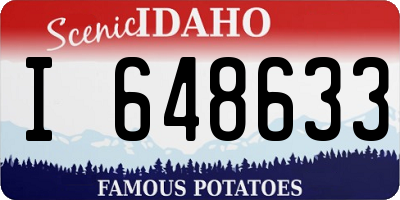 ID license plate I648633