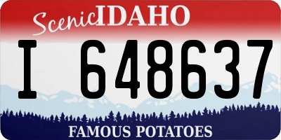 ID license plate I648637