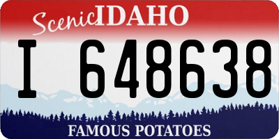 ID license plate I648638