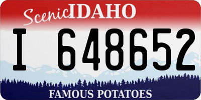 ID license plate I648652