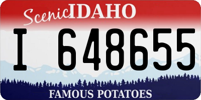 ID license plate I648655