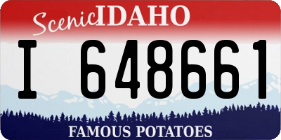 ID license plate I648661