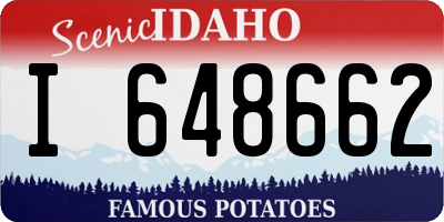 ID license plate I648662