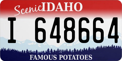 ID license plate I648664