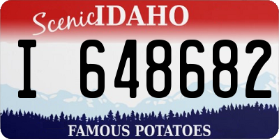 ID license plate I648682