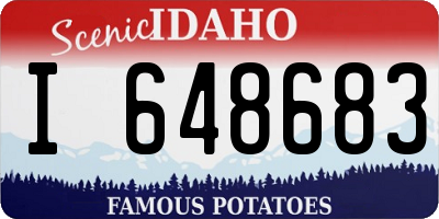 ID license plate I648683
