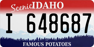 ID license plate I648687
