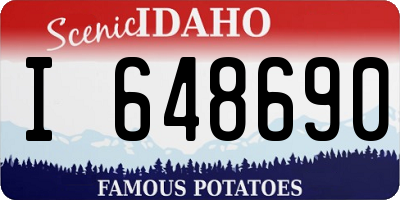 ID license plate I648690