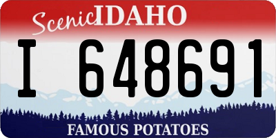 ID license plate I648691