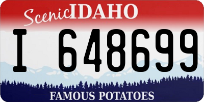 ID license plate I648699