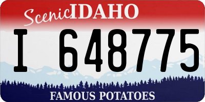 ID license plate I648775