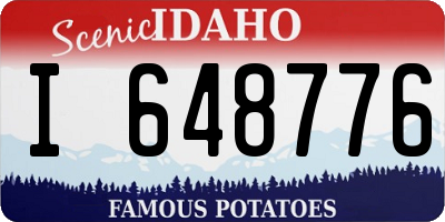 ID license plate I648776