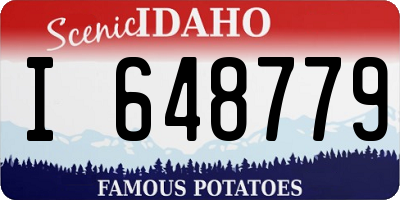 ID license plate I648779