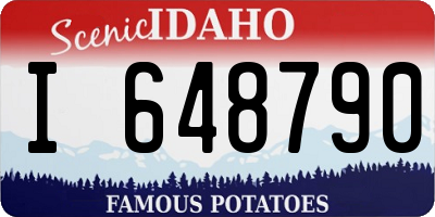 ID license plate I648790