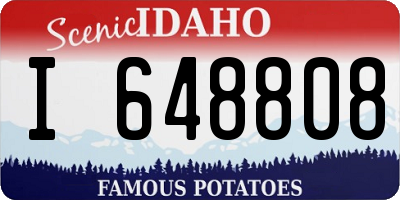 ID license plate I648808