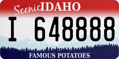 ID license plate I648888
