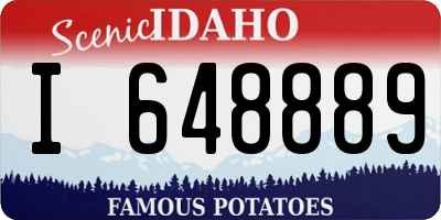 ID license plate I648889