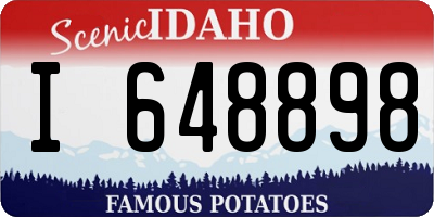 ID license plate I648898