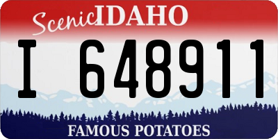 ID license plate I648911