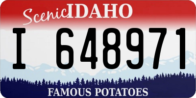 ID license plate I648971