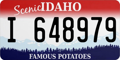 ID license plate I648979