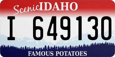 ID license plate I649130
