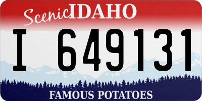 ID license plate I649131